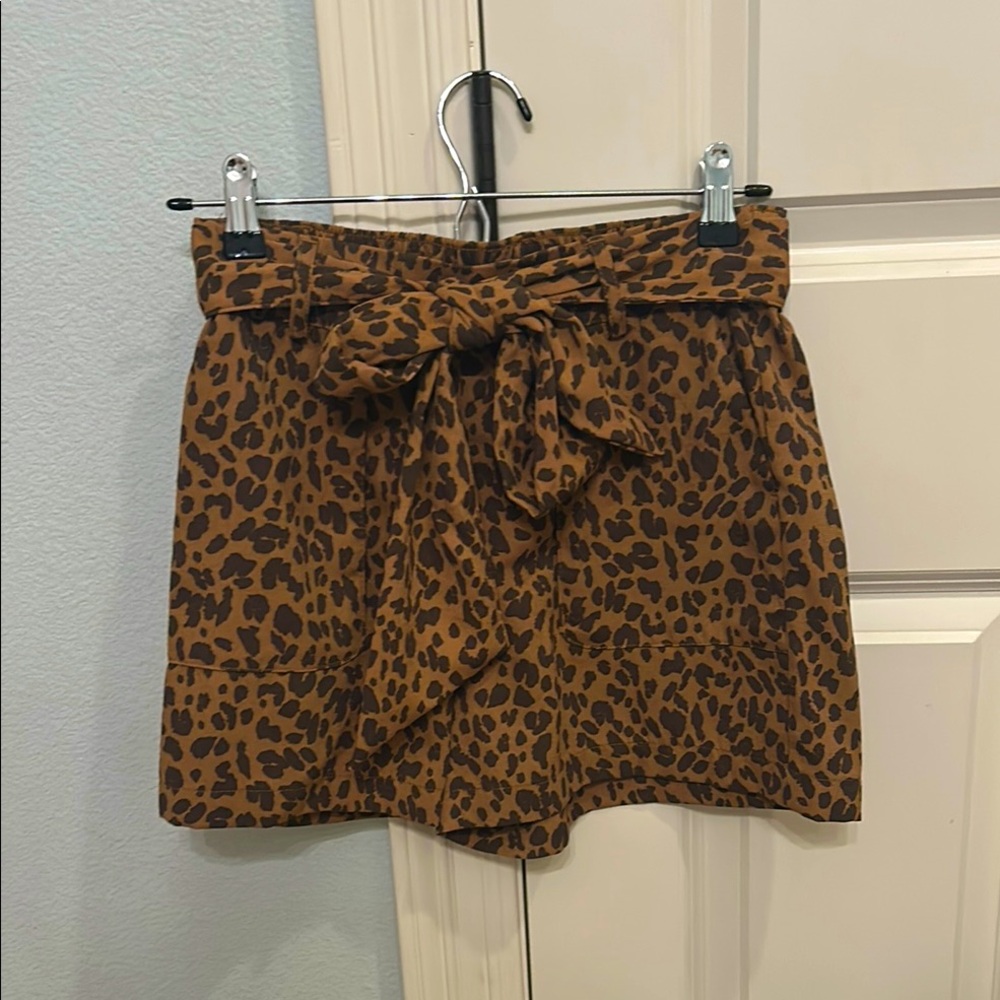 Cheetah print shorts